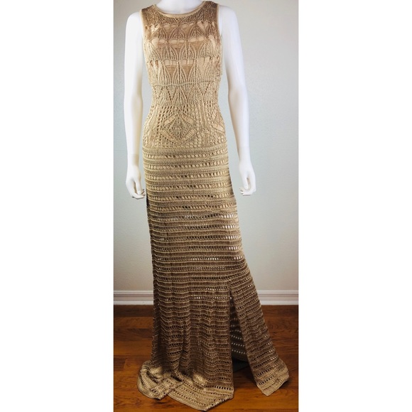 venus gold dress
